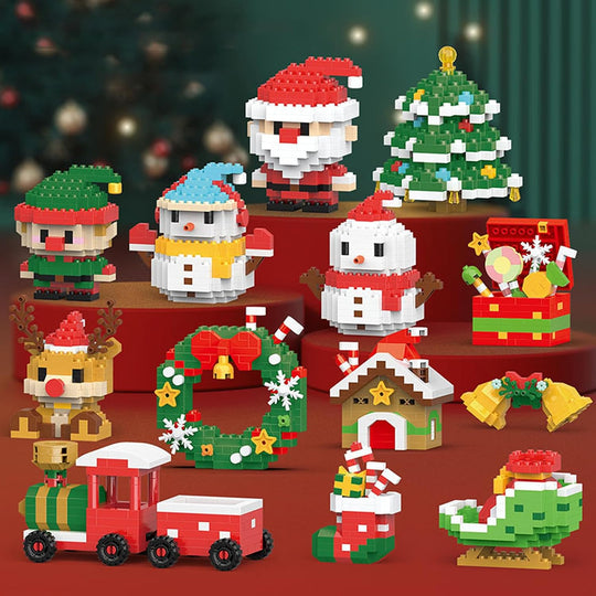 Santa-rakennuspalikat – 12 ainutlaatuista jouluhahmoa