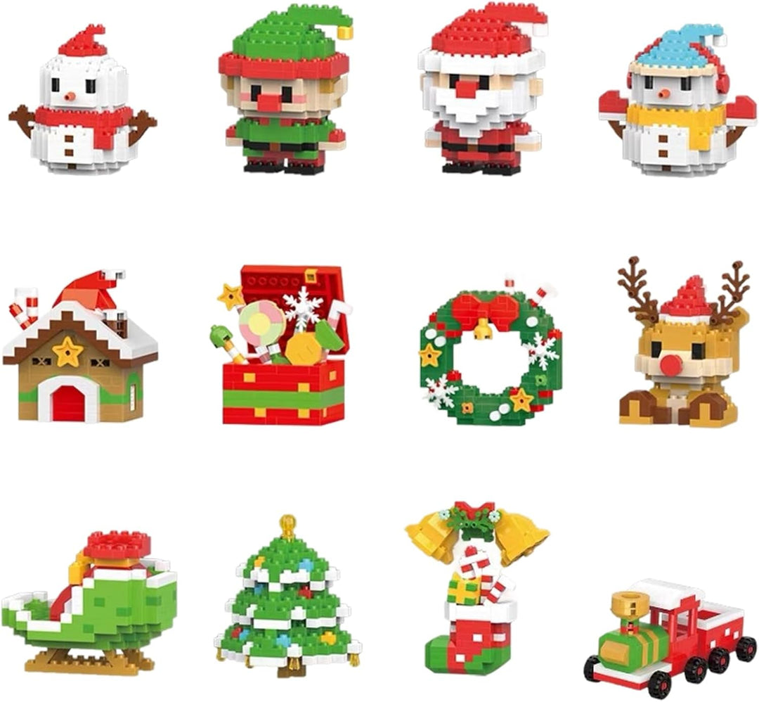 Santa-rakennuspalikat – 12 ainutlaatuista jouluhahmoa