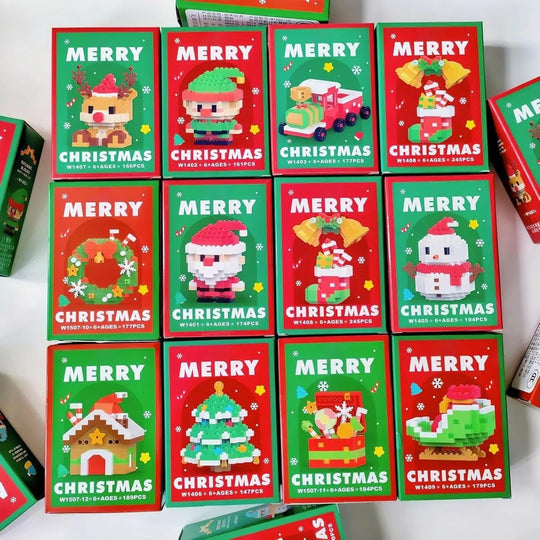 Santa-rakennuspalikat – 12 ainutlaatuista jouluhahmoa